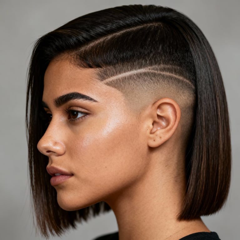 mid fade on straight hair, mid version.