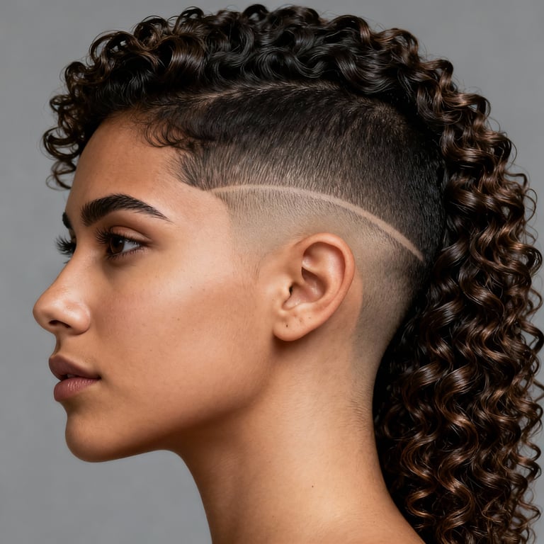 burst fade curly hair on curly hair, low version.