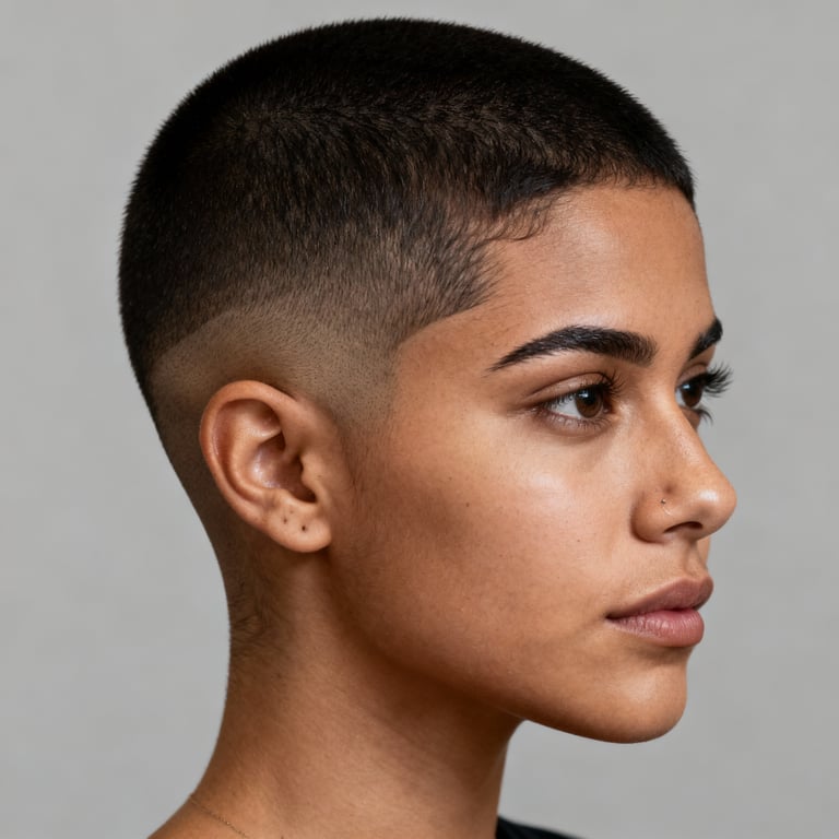 high and tight fade on straight hair, high version.