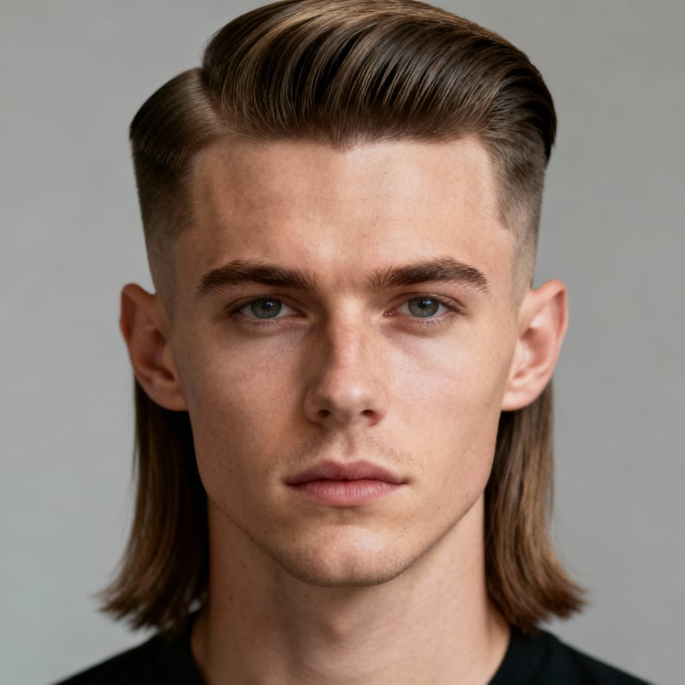 Long Ivy League Haircut style example
