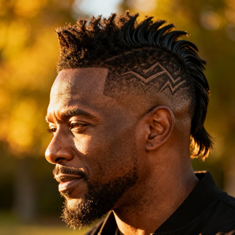 Low Burst Fade Mullet