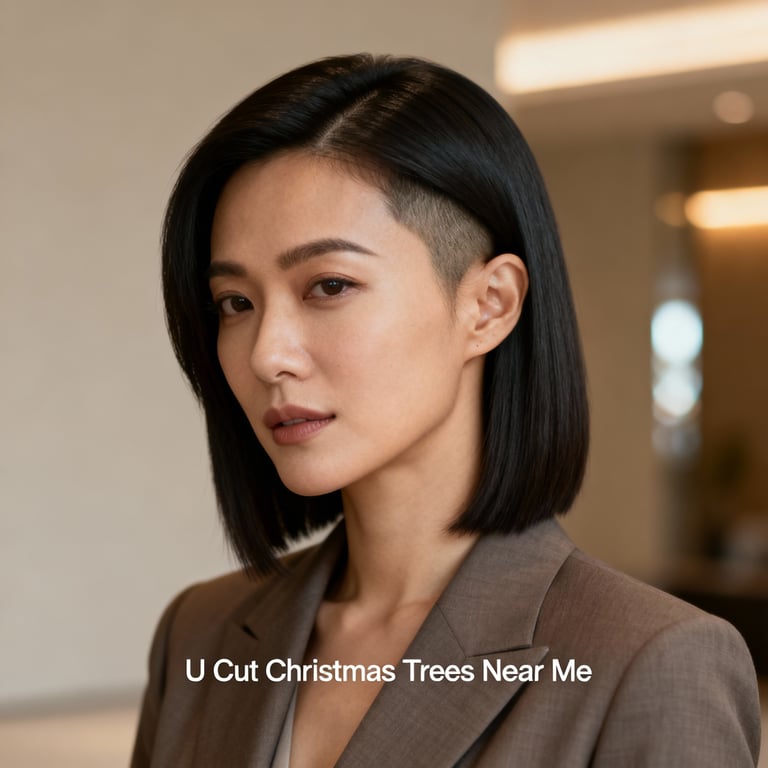 u cut christmas trees near me on straight hair, low version.