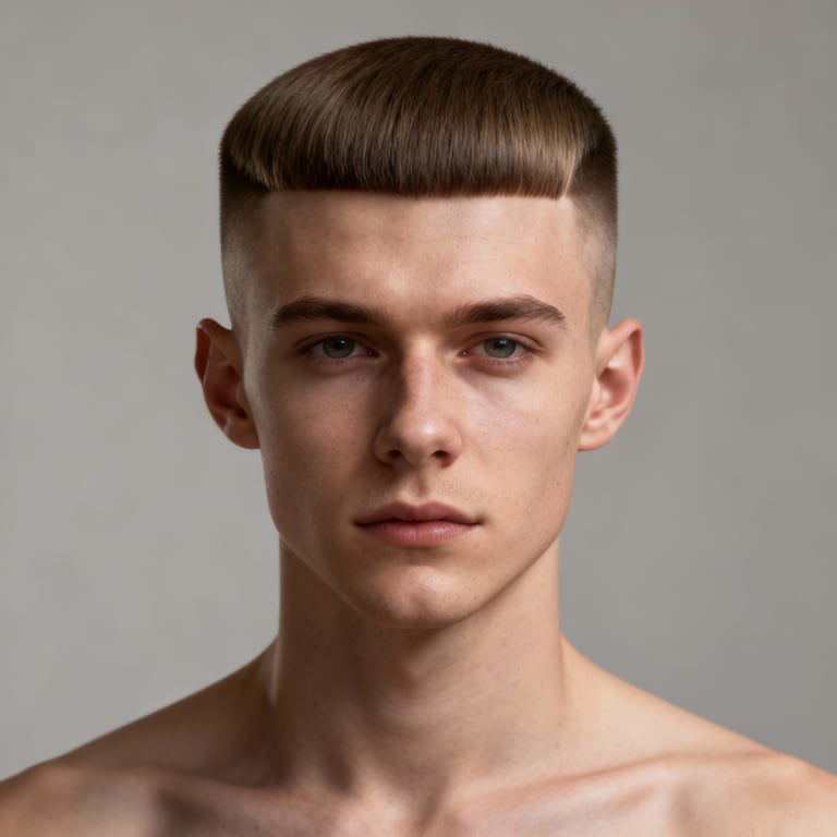 Undercut Short Stacked Wedge Haircut style example