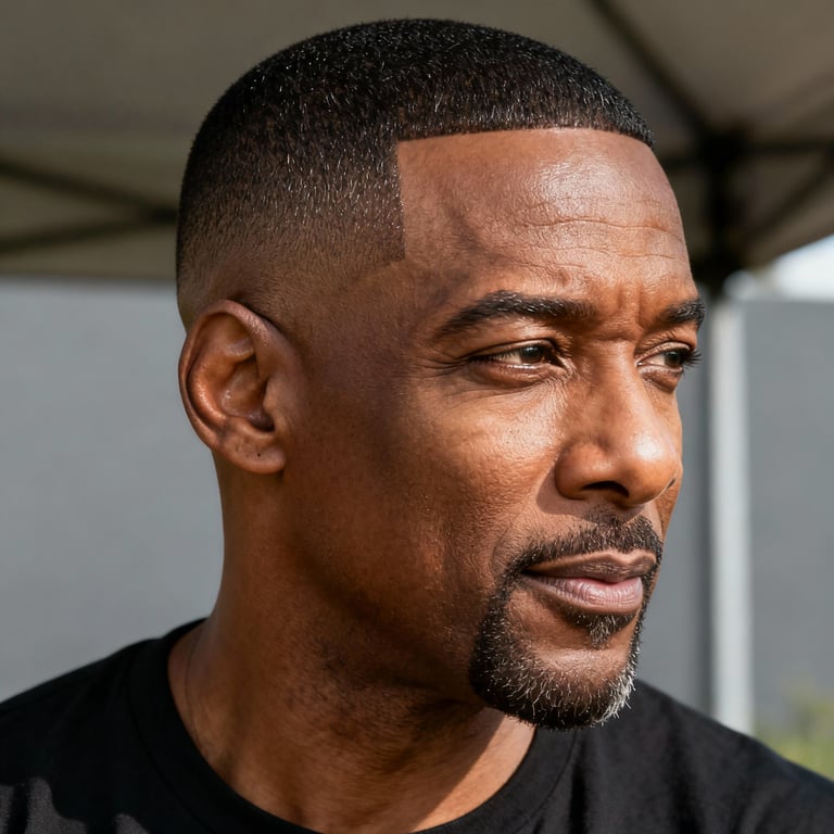 high and tight fade on straight hair, high version.