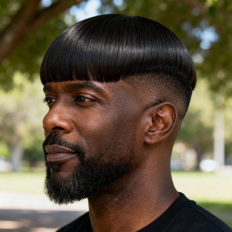 side part curtain bangs on straight hair, low version.