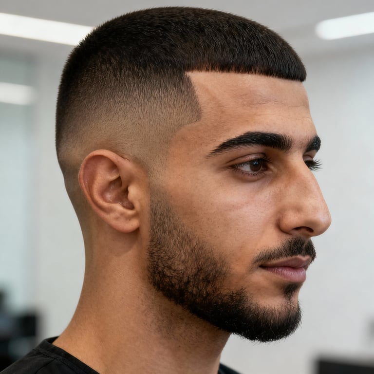 undercut on straight hair, low version.