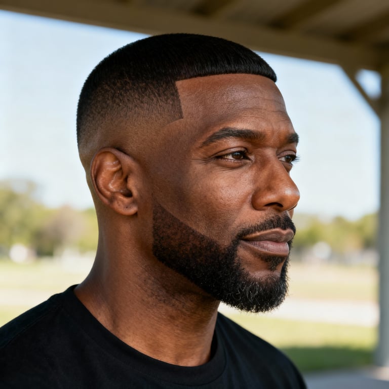 mid fade on straight hair, mid version.