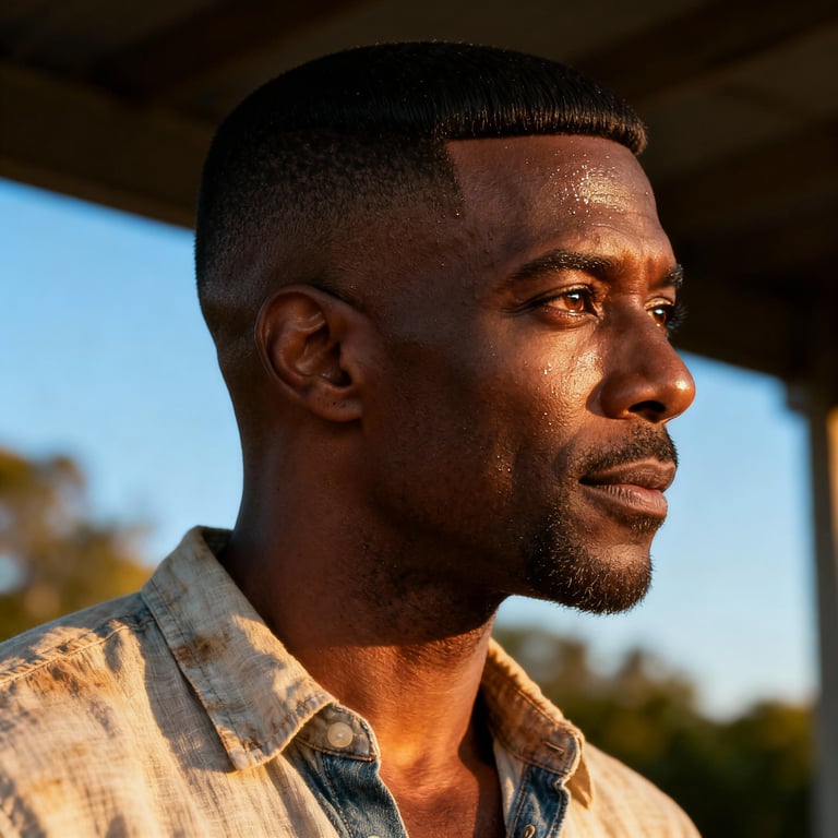 undercut men on straight hair, low version.
