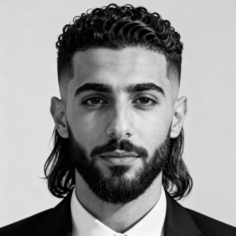 Burst Fade Mullet Long Hair