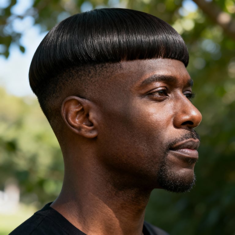 fine hair pixie bob haircut on straight hair, low version.