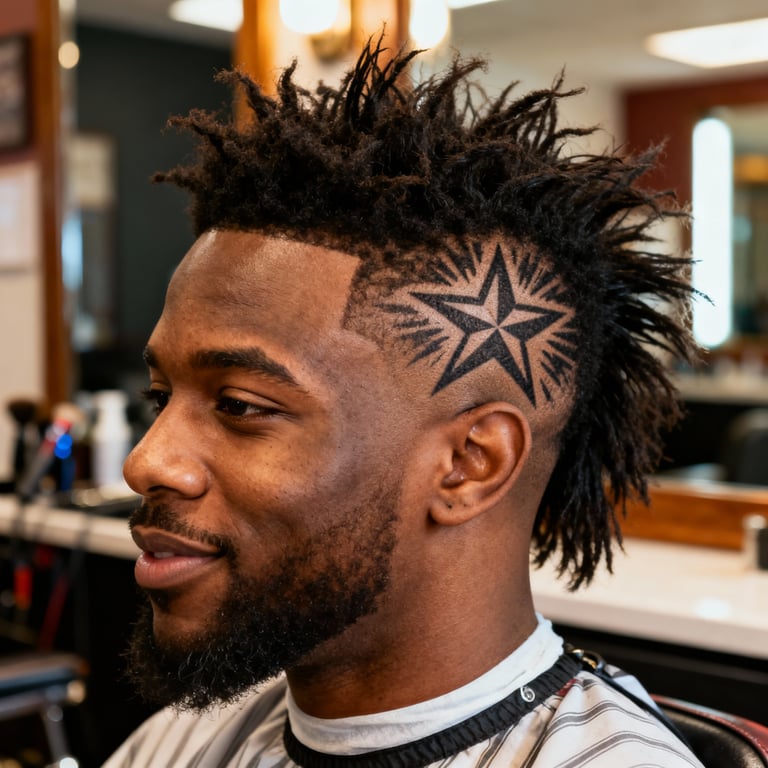 Burst Fade Mullet Short Hair