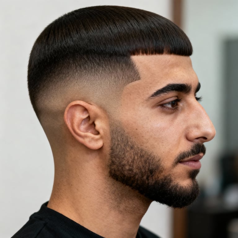 low taper fade straight hair on straight hair, low version.