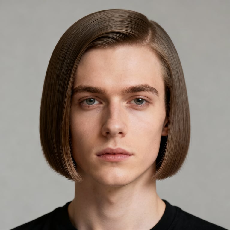 Side Part Bob style example