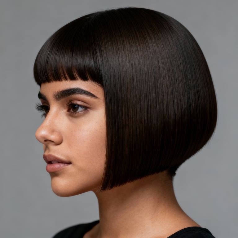 butterfly haircut straight hair on straight hair, low version.