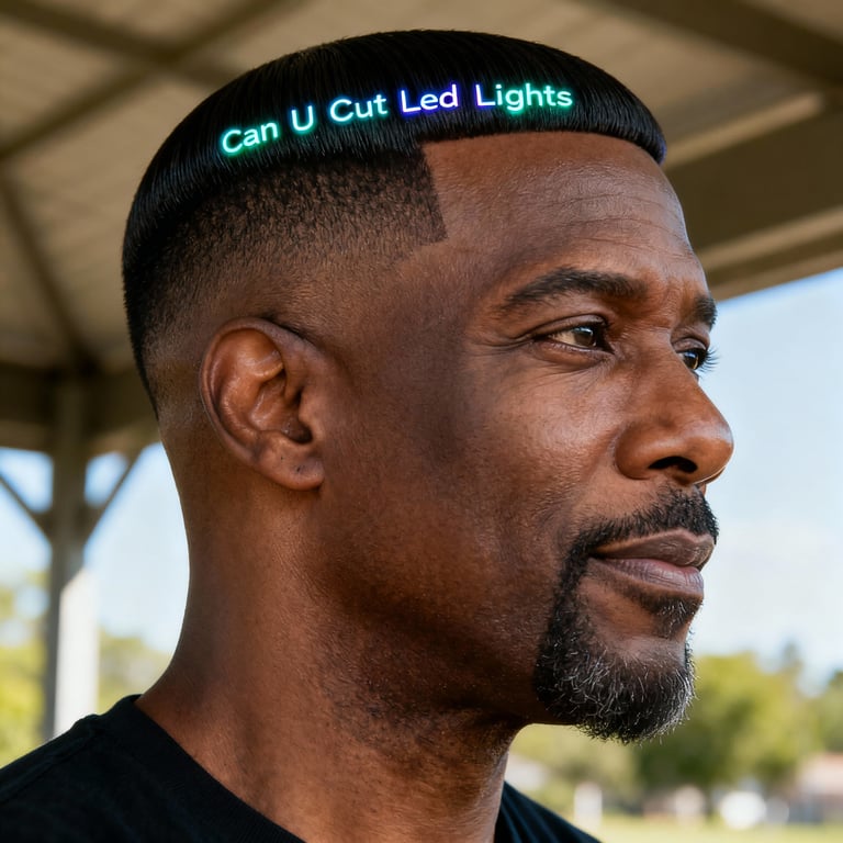 can u cut led lights on straight hair, low version.