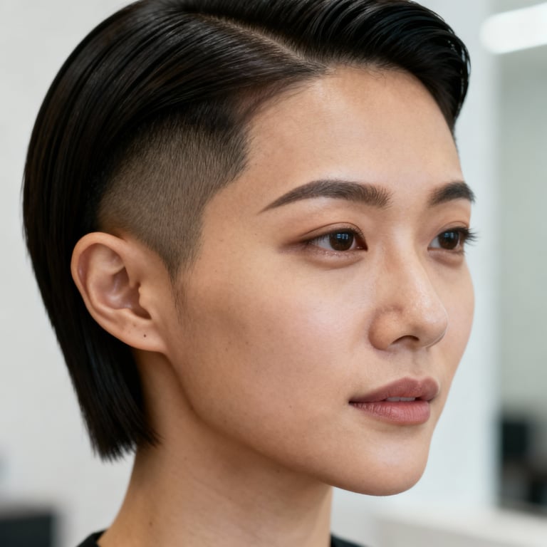 side part men on straight hair, low version.