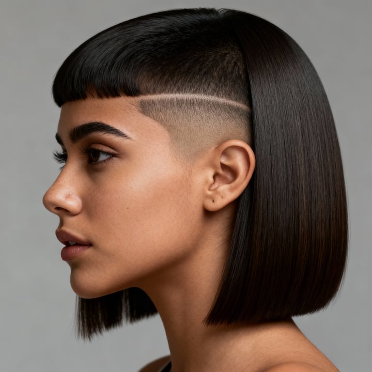 burst fade straight hair on straight hair, low version.