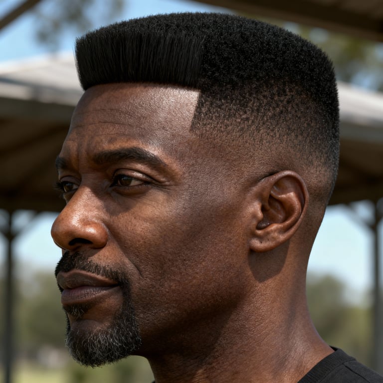 mixie hairstyle on straight hair, low version.