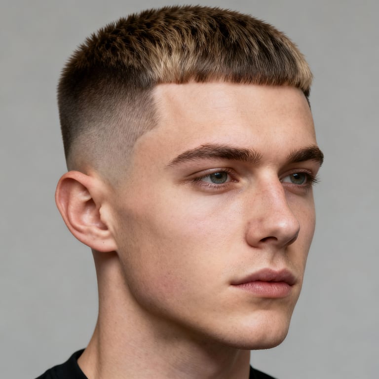 Burst Fade style example