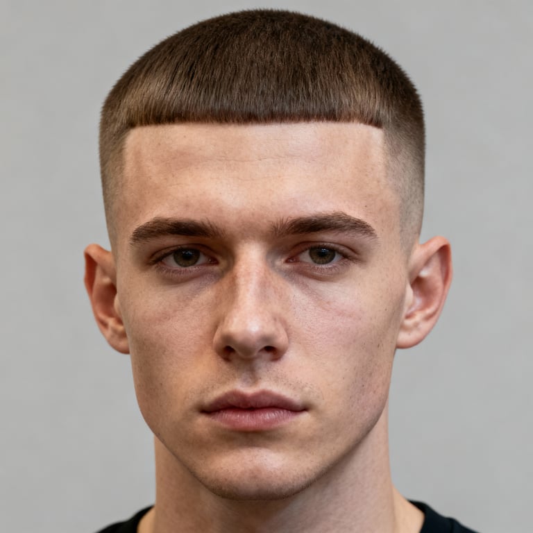 French Crop Low Fade style example