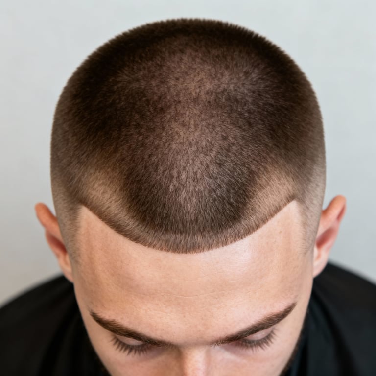 low taper fade on straight hair, low version.