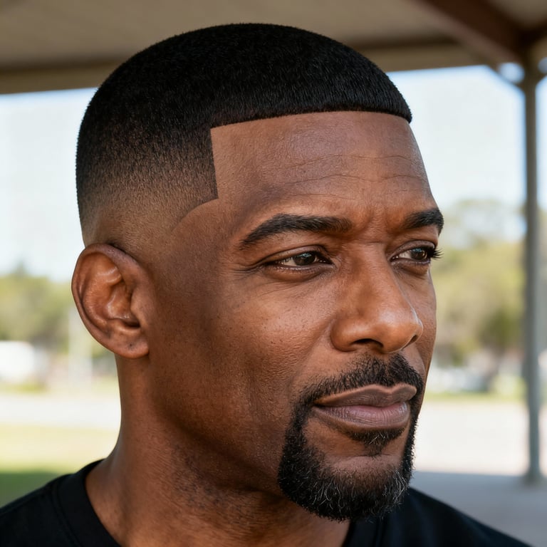 low fade on straight hair, low version.