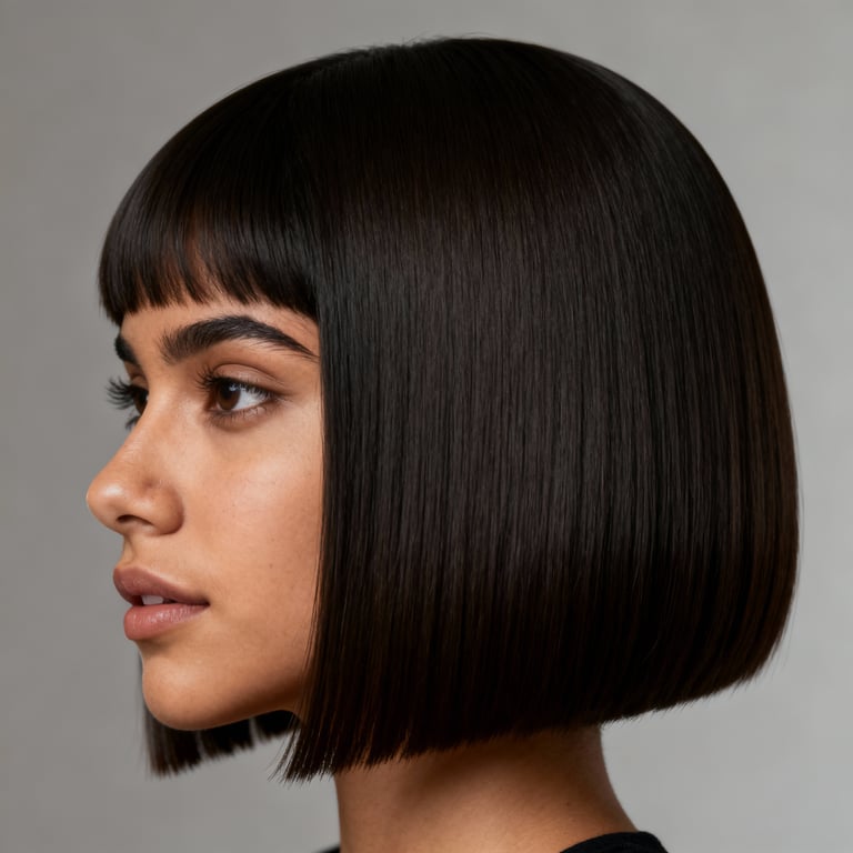 extremely thin hair low maintenance bob hairstyles for fine hair on straight hair, low version.