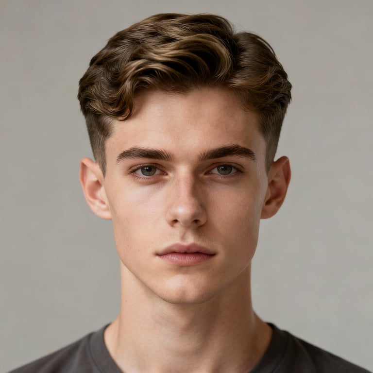 Short Wavy Hair style example