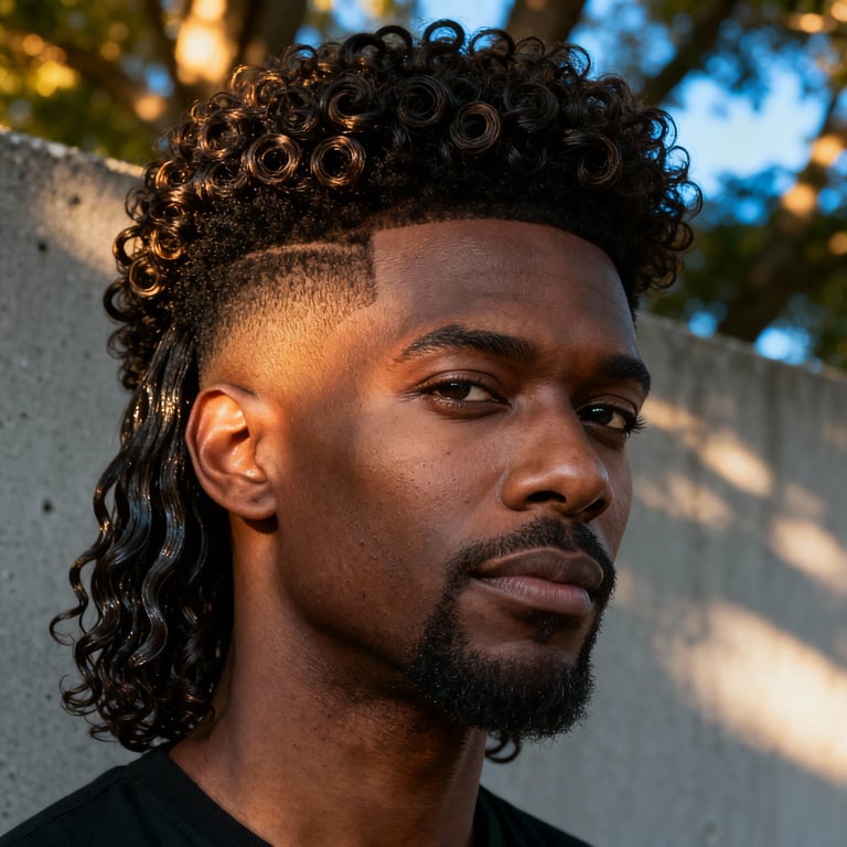 jellyfish haircut curly hair on curly hair, low version.