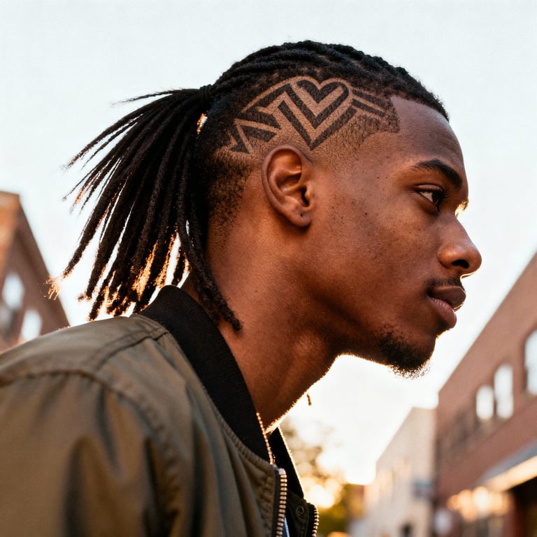 Burst Fade Mullet Long Hair