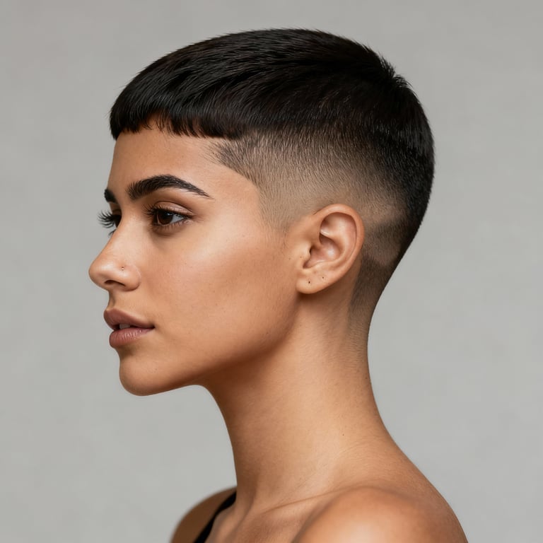 low taper fade on straight hair, low version.