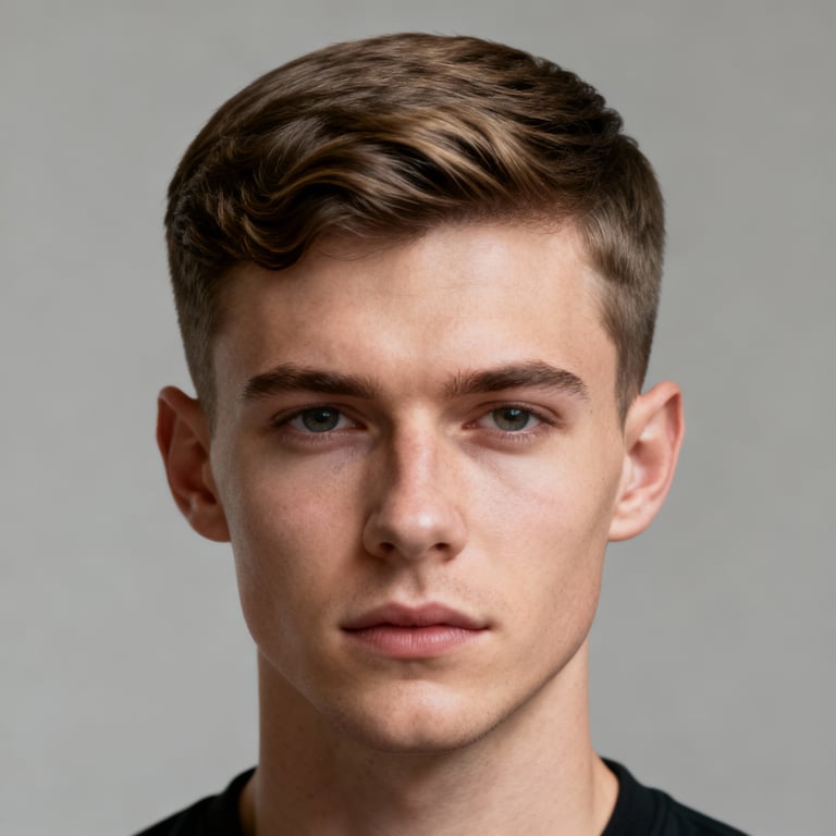 V Cut Hair style example