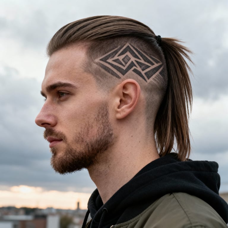 Burst Fade Mullet Long Hair