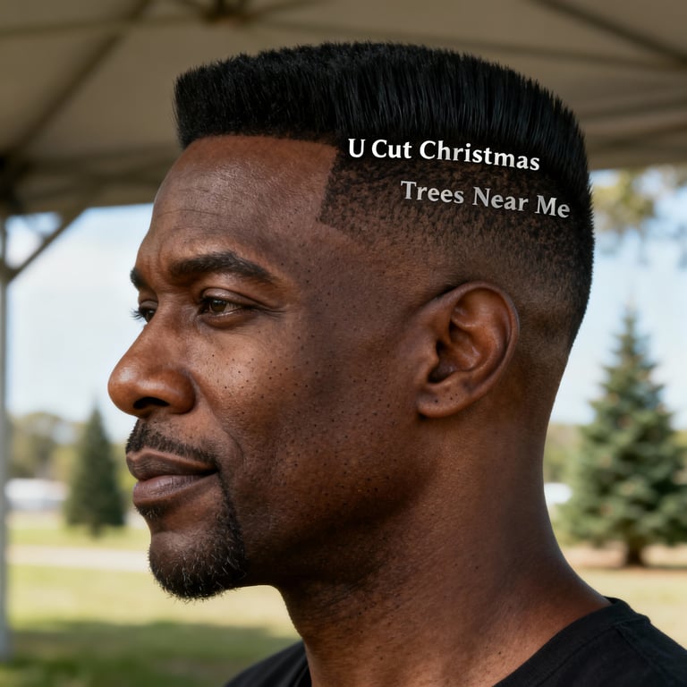 u cut christmas trees near me on straight hair, low version.