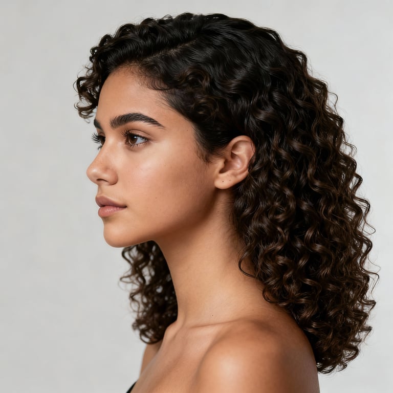 curly hair men on curly hair, low version.