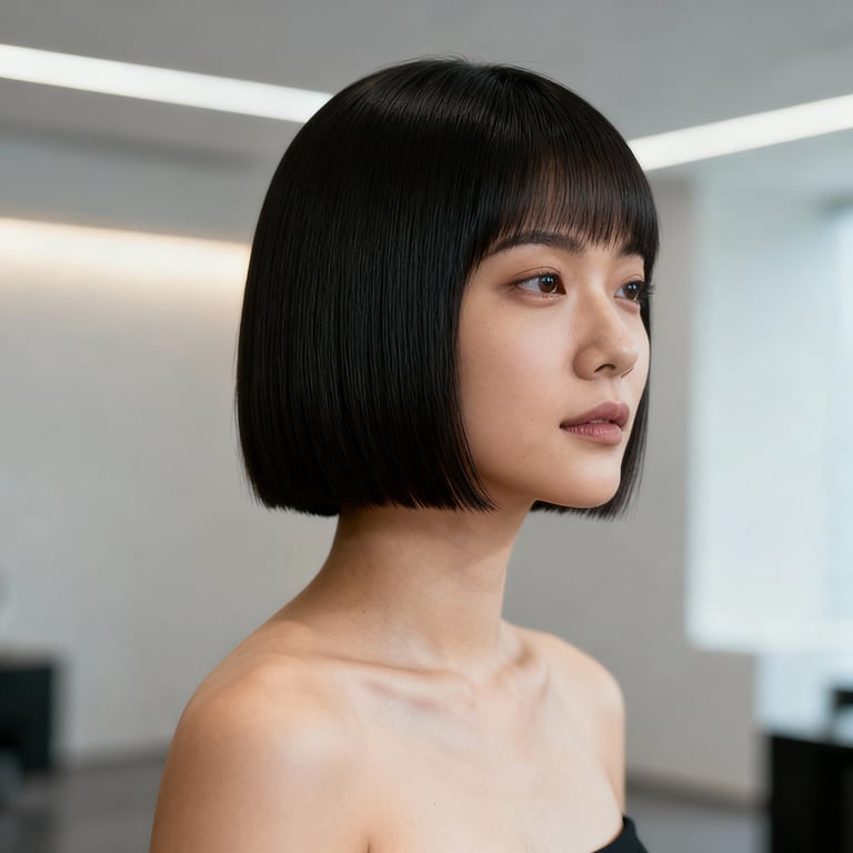 extremely thin hair low maintenance bob hairstyles for fine hair on straight hair, low version.