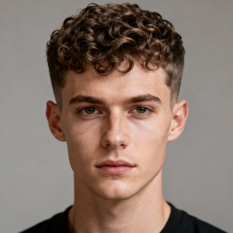 Curly Hair style example