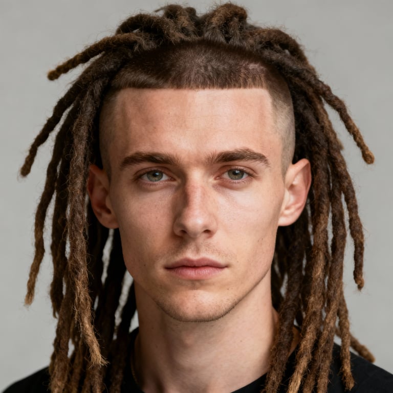 dreads vs locs on straight hair, low version.