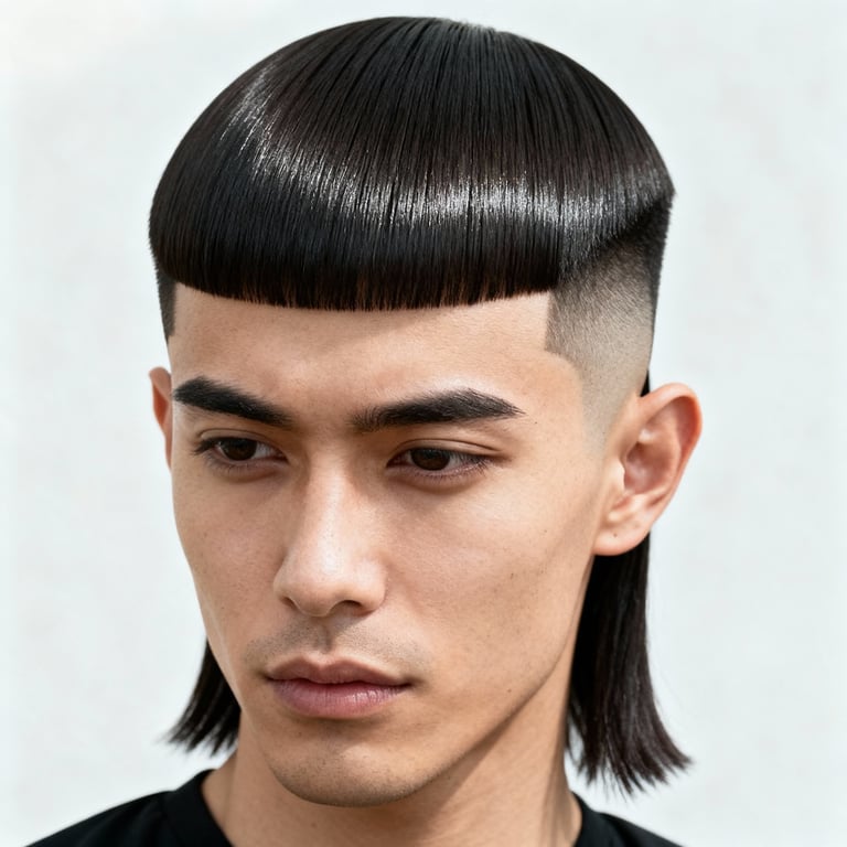 Skin Burst Fade Mullet