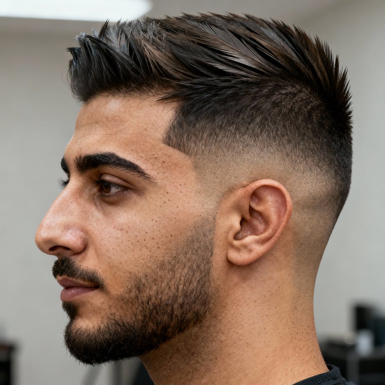 feathered haircut on straight hair, low version.