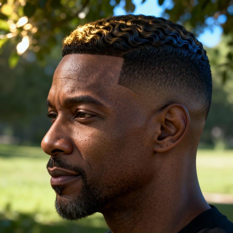 mid taper fade on straight hair, mid version.