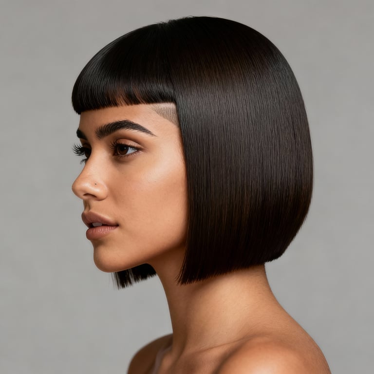 burst fade straight hair on straight hair, low version.