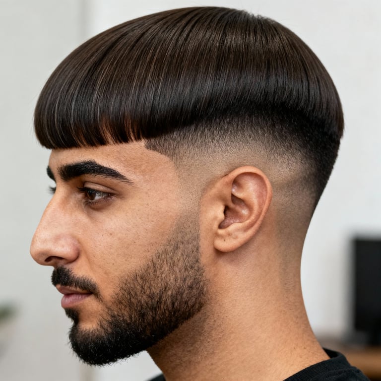 fine hair layered bob for thin hair on straight hair, low version.