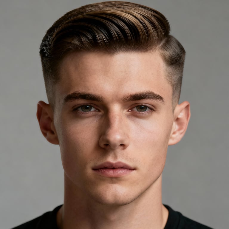 Mens Comb Over Haircut style example