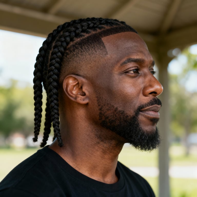 two strand twists on straight hair, low version.