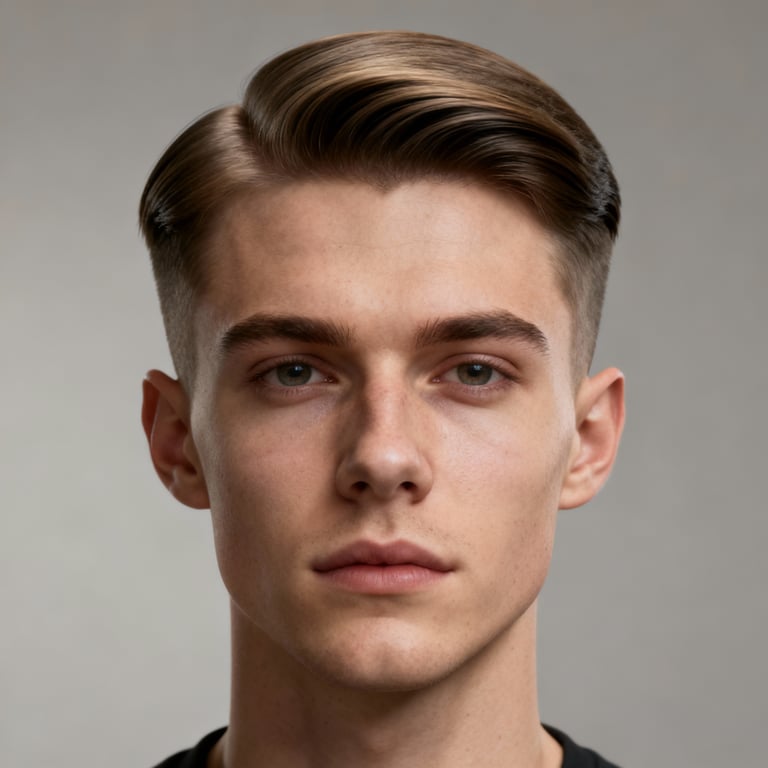 Middle Part hairstyle examples