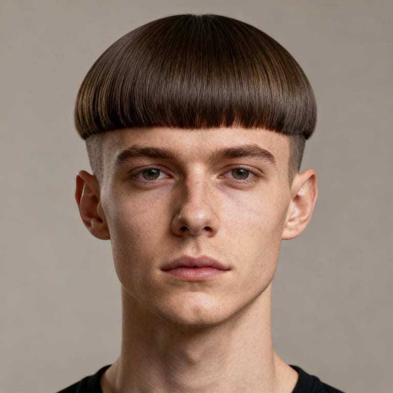 Bowl Hair Cut style example