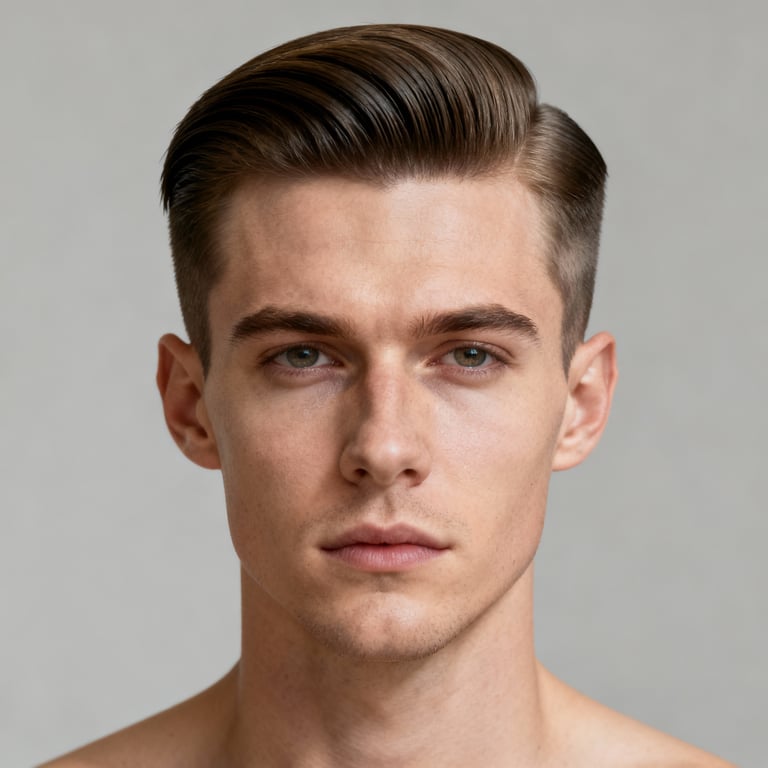 Slick Back hairstyle examples