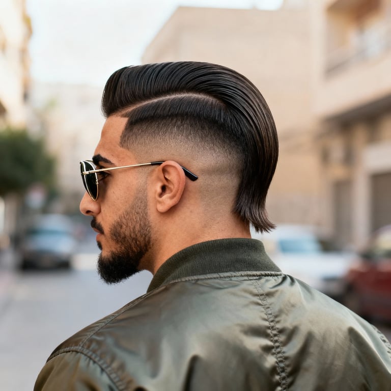 High Burst Fade Mullet