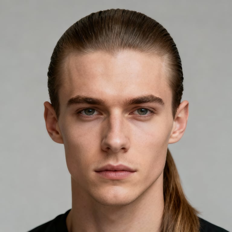 Slick Back Ponytail style example